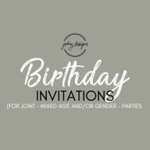 Birthday Invites (for multiples)
