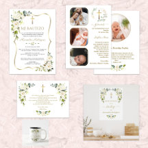 Elegant Spanish Bautizo Con Flores Collection