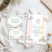 Italian Café Doodle Baby Shower