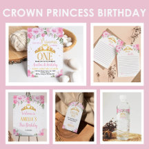 Pink Gold Crown Princess