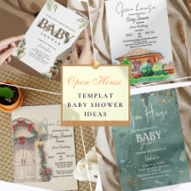Open House Baby Shower Invitations Design Ideas