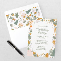Green And Gold Christmas Holiday Collection