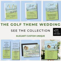 THE ELEGANT GOLF THEME WEDDING
