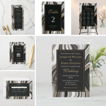 Elegant Agate Marble Wedding