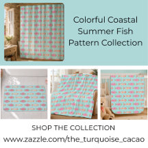 Colorful Coastal Summer Fish Pattern Collection