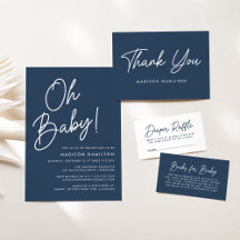Oh Baby Script Navy Baby Shower
