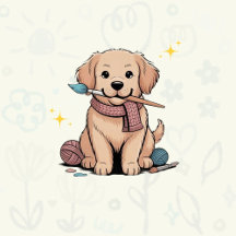 Golden Retriever: Creative Paws