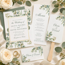 Modern Greenery Eucalyptus Wedding Collection