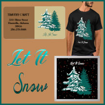 Let it Snow Winter Christmas Woodland Magic