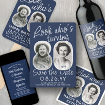 80th Birthday Party Invites & Decor • DIY Colors