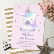Unicorn Theme Baby Shower