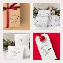 Peace Love Joy Snow Bird   Christmas Holiday Items