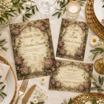 Elegant Vintage Hydrangea Wedding