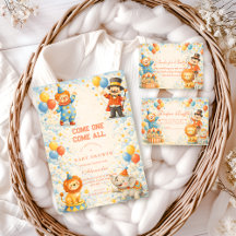 Playful Circus Friends Baby Shower