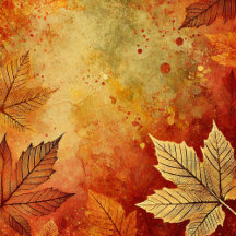 Custom Gold Autumnal Harvest Distressed Ink Gifts