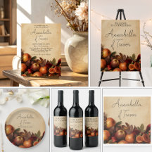 Autumn Apples and Figs Rustic Wedding
