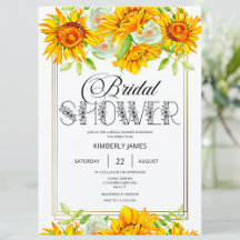 Sunflower Bridal Shower