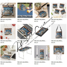 Gifts with old and rusty diesel engine design