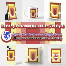Rectangle Abstract Multicolor (70s Style)