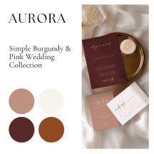 Aurora • Terracotta, Burgundy & Pink