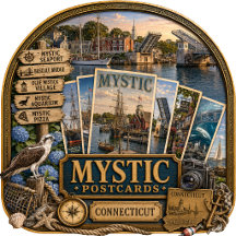 Mystic Connecticut Postcards/Gifts