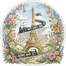 Paris, Eiffel Tower, Romantic French Art