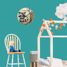 Raccoon Neutral Childrens Bedroom Decor