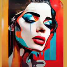 Pop Art, Vivid Tears Living Room Decor Collection