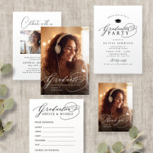 Elegant Calligraphy photo Graduate