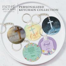 Scripture Bible Verse Keychains