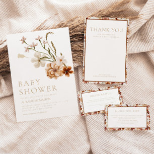 ワイルド開花素朴フローラおむつラッフルゲーム エンクロージャーカード