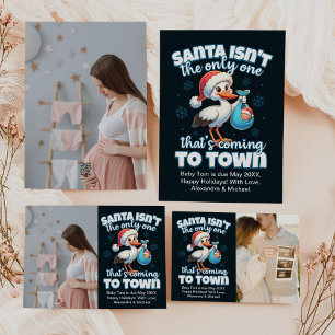 おもしろいクリスマスベビー妊娠の発表 ラウンドシール