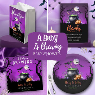 ハロウィン・ベビーシャワー A Baby Is Brewing 招待状
