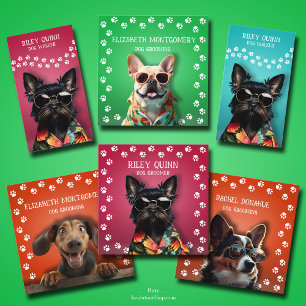 かわいいパウ縁どプペット セラミックオーナメント