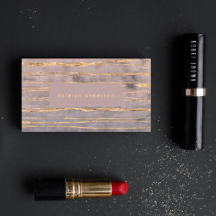 大理石モダン金箔ジェムストーンインテリアデザイナー 紹介カード