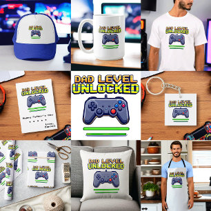 パパレベルのロック解除   ゲーマーパパファースト・ファーザー・デイ エプロン