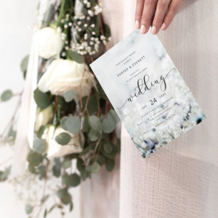 牧草歌退色ワイルドフラワーボホ結婚の 招待状