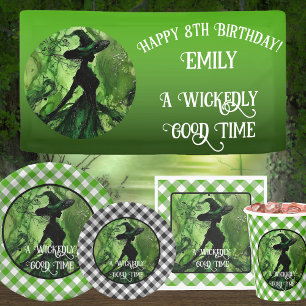 絵を描妙に良い魔女グリーンギンガムプレイド 紙コップ