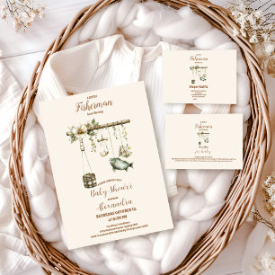 アウトドアリトルフィッシャーマン魚釣りブックスベビー エンクロージャーカード