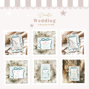 手描き沿岸結婚部 サンキューカード