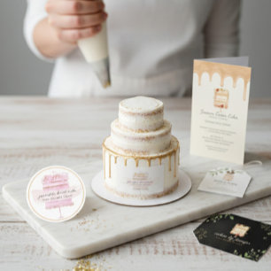 カスタムケーキベイカーイベントパティッセリーフライヤーガーリー