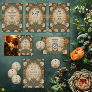 エンチャントガーデンアールヌーボー結婚ズ ラウンドシール