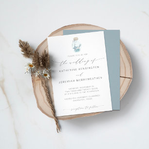 QRコード航海のビーチシーセル結婚式招待状