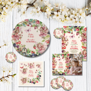 魔法の妖精いちご園ピクシー1st誕生日 ラッピングペーパー