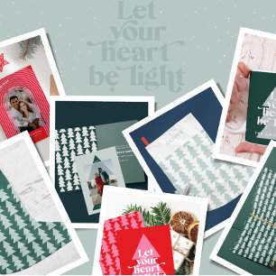 グラフィックモダンスミニマルクリスマ写真 シーズンカード