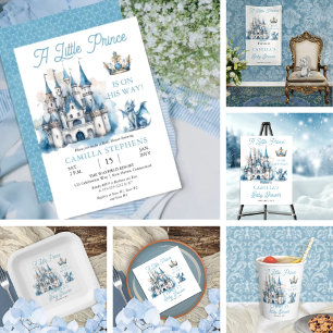 幼い王子が男の子の赤ん坊のシャワーを途中にある 横断幕