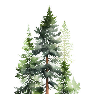 ウッドランドフォレストグリーンモダンパインズ結婚ズ 招待状