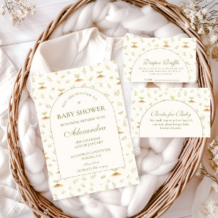 Little Sprout Vintage Garden Baby Shower スタンダードカクテルナプキン