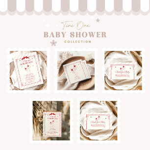 かわいいTini Oneは赤ちゃんシャワーの途中にある 招待状