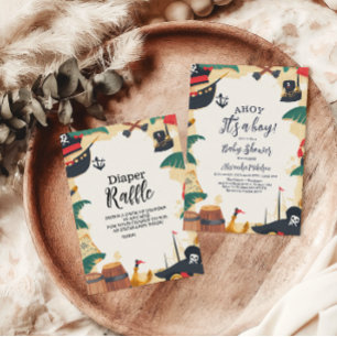 海賊航海のアホイ少年おむつラッフル エンクロージャーカード